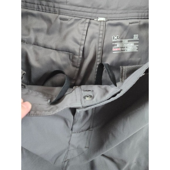 Under Armour HeatGear Shorts Mens 36 Gray Loose Fit Flat Front Athletic *Read - Picture 6 of 10